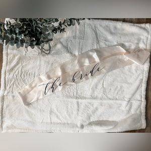 “The Bride” Sash